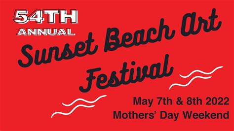 Visit Sunset Beach Art Festival This Weekend Youtube