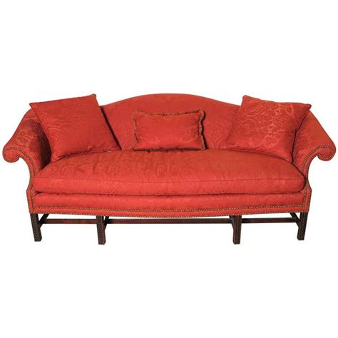 English Chippendale Style Camel Back Sofa For Sale At 1stdibs