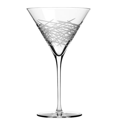 Libbey 9136 69477 Crosshatch 10 Ounce Martini Glass 12 Cs Wasserstrom