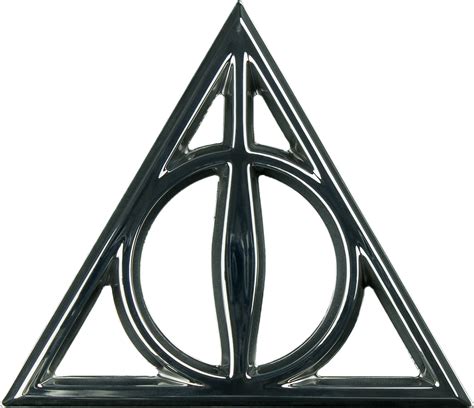Deathly Hallows Chrome Premium Emblem Harry Potter Deathly Hallows
