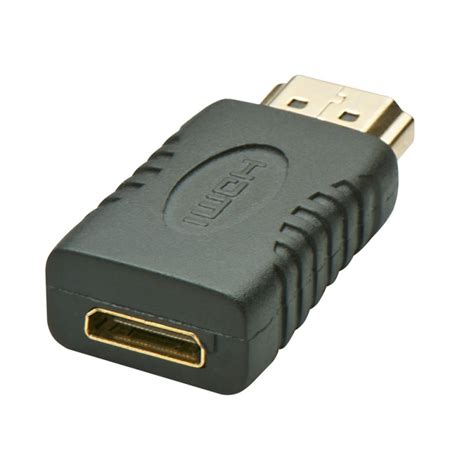 This video cable adapter could connect multiple monitor. Mini HDMI Female To HDMI Male Adapter - from LINDY UK