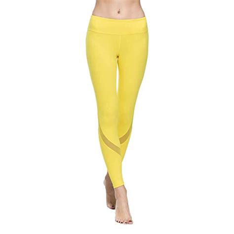 Women S Yoga Pants Mesh Workout Leggings Wf Shopping