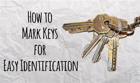 How To Mark Keys For Easy Identification Master Of Diy Creative