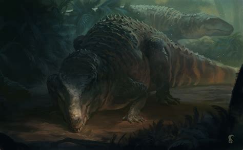 Postosuchus Which Lived In Late Triassic North America Art By Ralph