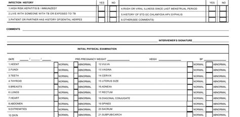 Prenatal Record Sample Form ≡ Fill Out Printable Pdf Forms Online