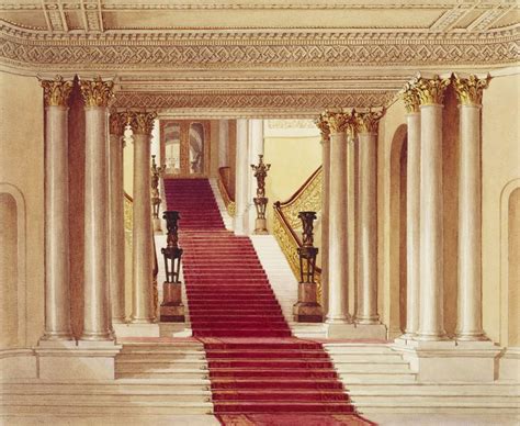 The Grand Staircase Inside Buckingham Place London