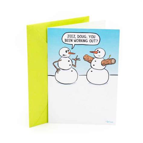 Make someone's day special by sending them a jacquie lawson® ecard! Hallmark Shoebox Funny Christmas Card (Buff Snowman) - Walmart.com - Walmart.com