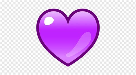 Emoji Emoticon Purple Heart SMS Purple Heart Love Purple Violet Png