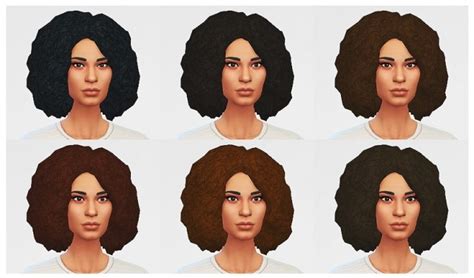 Afro Redux Medium Version At Lumialover Sims Sims 4 Updates