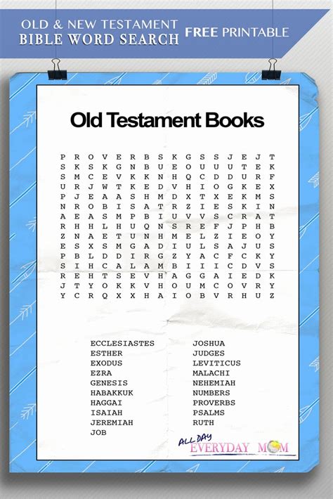 50 Books Of The Bible Worksheet