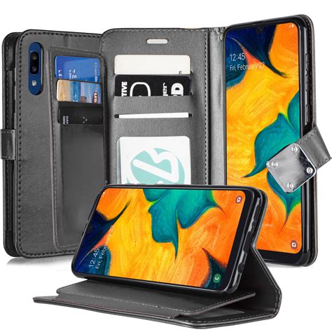 For Samsung Galaxy A20 A30 Case Phone Case Hybrid 2 Tone Wallet Kick