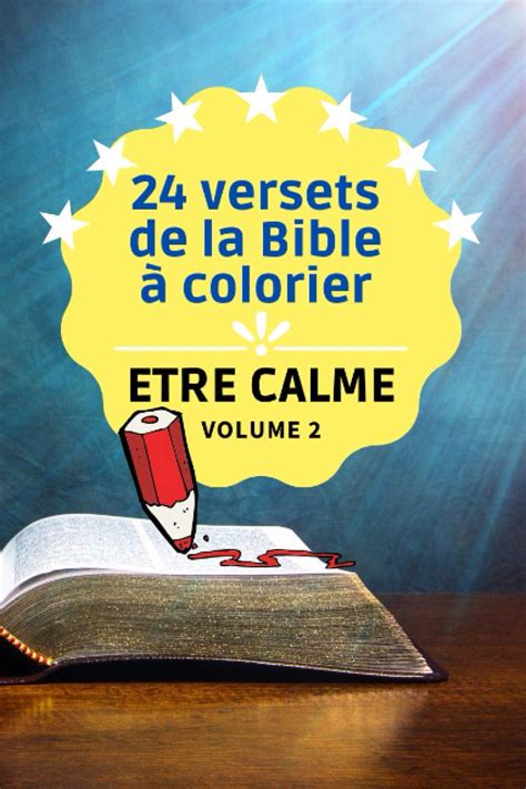Buy 24 Versets De La Bible à Colorier Etre Calme Le Volume 2 Du Livre Pour Enfants Et Pour