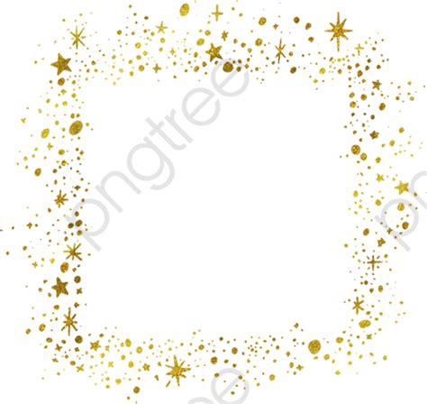 Gold Stars Border Golden Star Frame Png Image And Clipart For Free