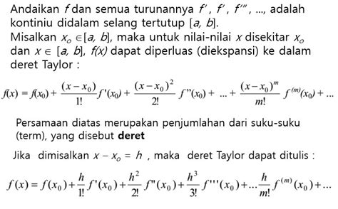 Contoh Soal Deret Taylor Dan Deret Maclaurin Deret Taylor Matematika Dan Teorema Taylor Contoh