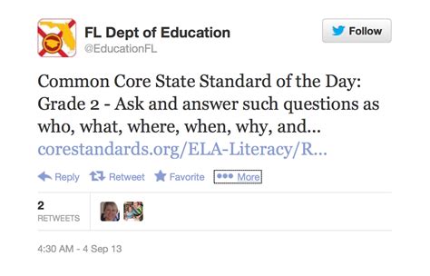 Education Department Now Tweeting A Standard Of The Day Stateimpact