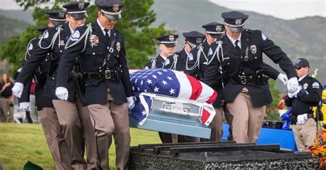 Over 1000 Mourners Salute Slain Ogden Police Officer During Funeral