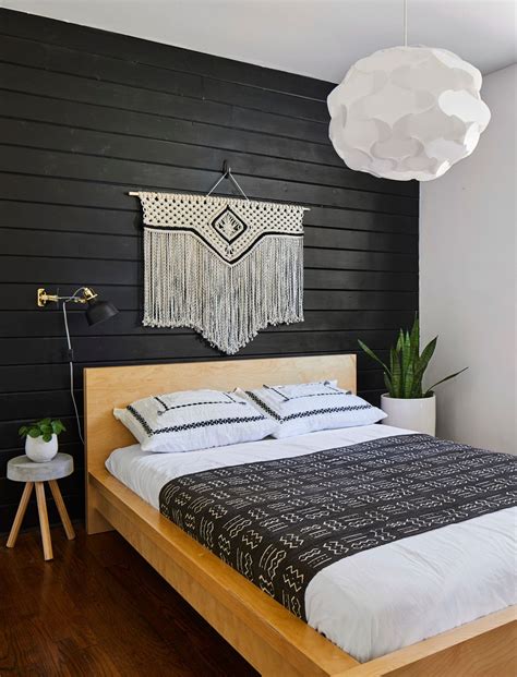 Create A Bold And Stylish Look With A Black Accent Bedroom Wall Click