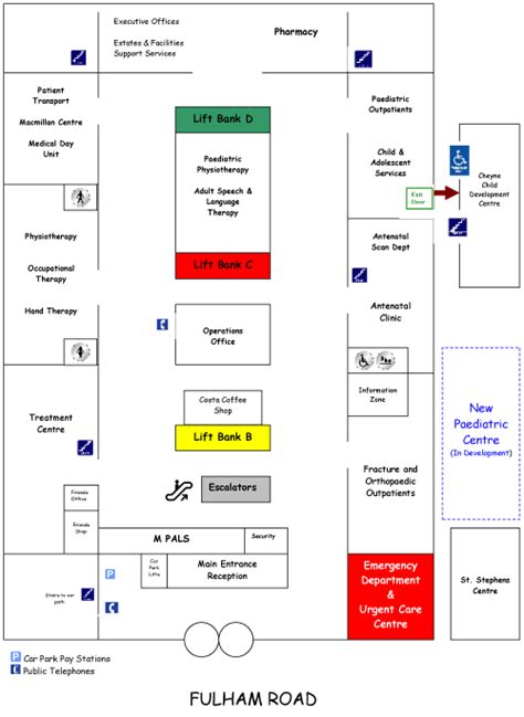 Cw Ground Floor Map — Chelsea And Westminster Hospital Nhs