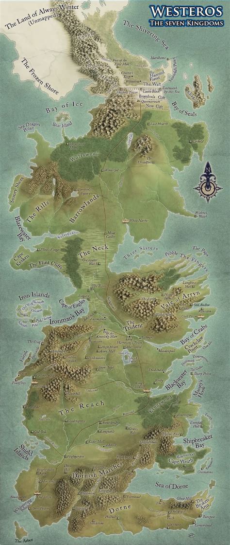 The Maps Of A Song Of Ice And Fire Rpgs And Box Sets Atlas Of Ice