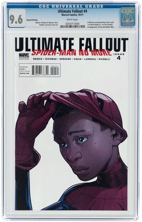 Hake S Ultimate Fallout October Cgc Nm Second Printing First Miles Morales