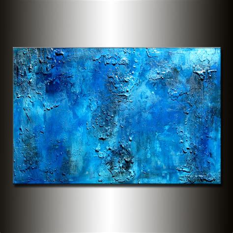 Abstract Blue Paintings