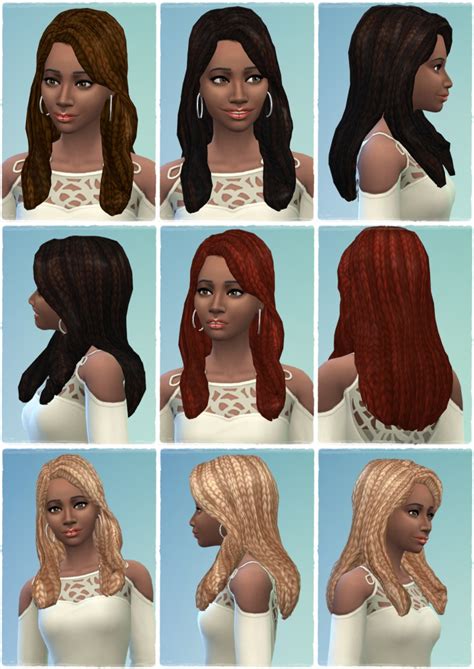 Birksches Sims Blog Brindleton Braids Hair Sims 4 Hairs