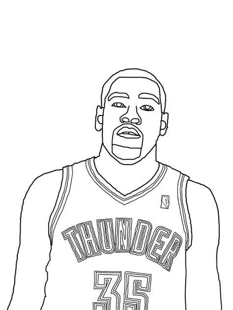 kevin durant coloring pages