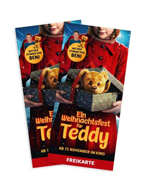 Gewinnspiel Wir Verlosen Kinokarten Für Den Film Ein Weihnachtsfest Für Teddy Projekte