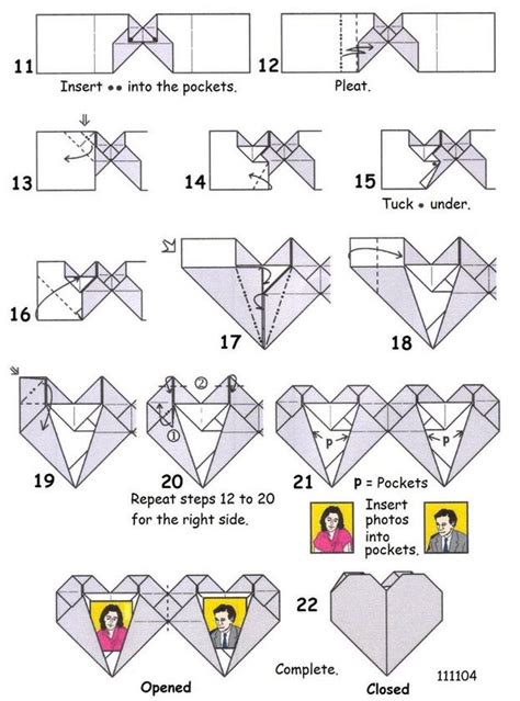 Francis Ows Origami Diagrams Heart Locket Origami Diagrams