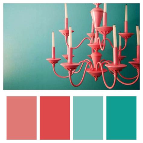 Pretty Coral And Teal Color Palette Teal Color Palette Color Palette