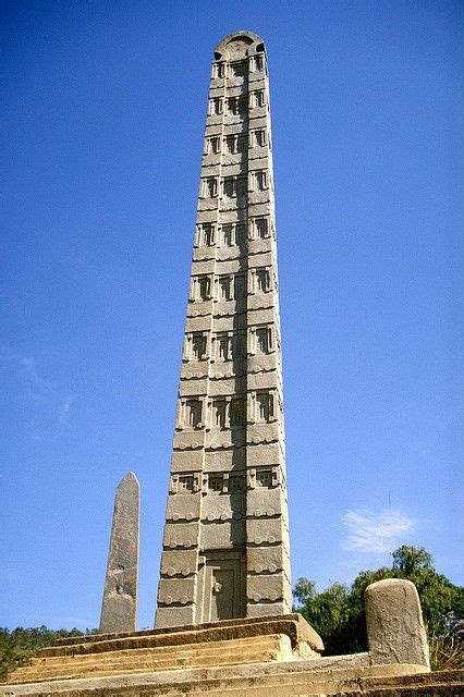 The Ruins Of The Ancient City Of Aksum Are Located Close To Ethiopias