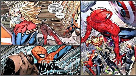 Spiderman Humiliates Thor Captain Marvel Black Panther Ironman L