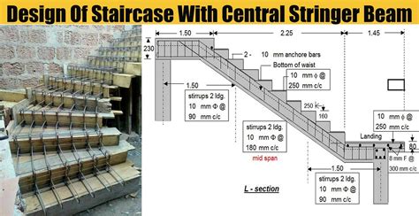 Design Of Staircase With Central Stringer Beam Engineering Discoveries