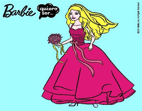 Dibujo De Barbie Vestida De Novia Pintado Por Keylagabrie En Dibujos My Xxx Hot Girl