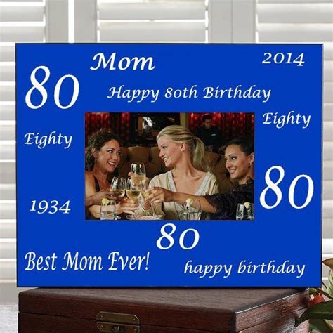 Meaningful 80th birthday gifts for mom. 80th Birthday Gift Ideas for Mom | Birthday gift picture ...