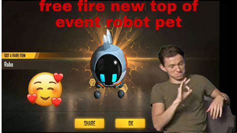 In this game, everyone is fond of pets, of which robo is a small robot with rotating ears and a passive ability named 'wall enforcement'. Free fire new top up event robot pet - YouTube