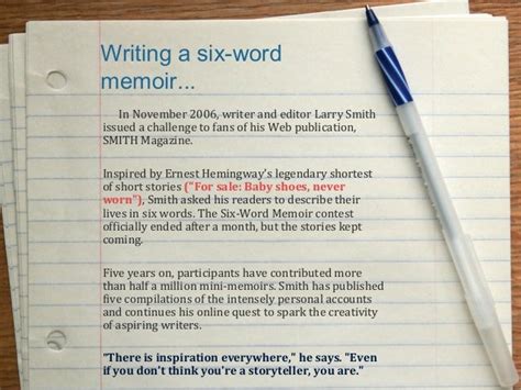 Memoir Writing Examples How To Write A Memoir 6 Creative Ways To