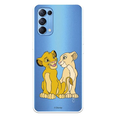 Disney Oppo Find X3 Lite Simba And Nala Silhouette El Rey León Case