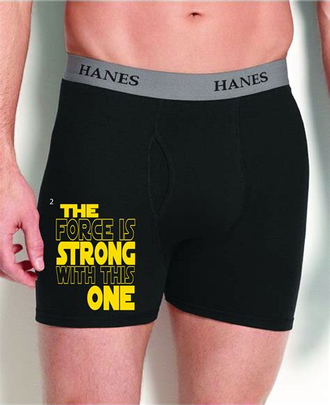 The Force Is Strong With This One Funny Mens Boxer Briefs Etsy In