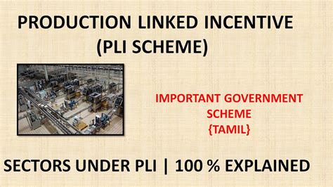 Production Linked Incentive Important Government Scheme Sectors Under Pli Explained In