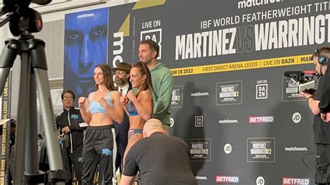 Skye Nicolson Vs Bec Connolly Weigh In Face Off In Leeds YouTube