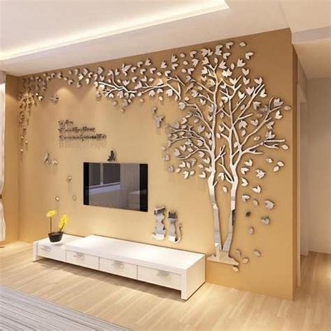 Couple Tree 3d Acrylic Stereo Creative Wall Stickers In 2021 Creative