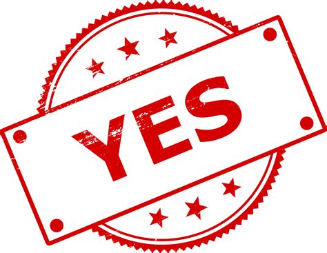 8 Yes No Stamp Png Transparent