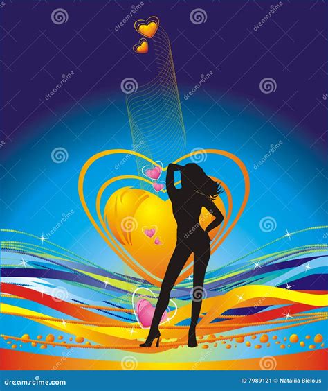 striptease girl silhouette vector illustration 38282362