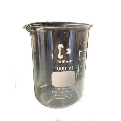 Cylindrical Glass Beaker 1000ml For Laboratory At Rs 1200 Piece In Mumbai