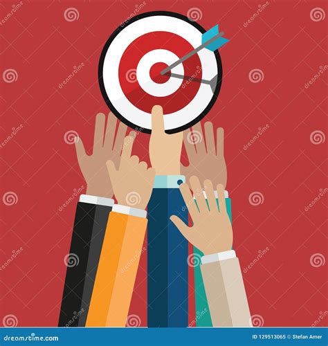 Hand Of Businessman Hold Target With Arrow Goal Setting Smart Goal