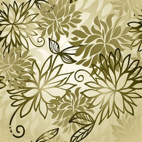 Elegant Floral Seamless Pattern Векторные клипарты текстурные фоны