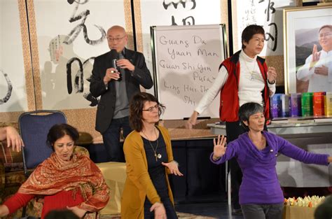 Master Allan leading movement practice / Dr. and Master Sha / Soul