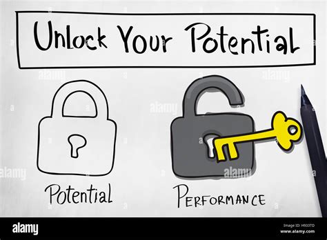 Unlock Your Potential Improve Skill Concept Stock Photo - Alamy