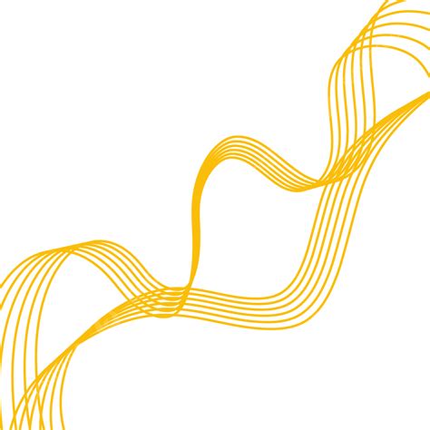 Abstract Wave Yellow Line Design Abstract Wave Clipart Yellow Line